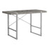 MN-637662    Computer Desk, Home Office, Laptop, 48"L, Metal, Laminate, Grey Concrete, Silver, Contemporary, Modern