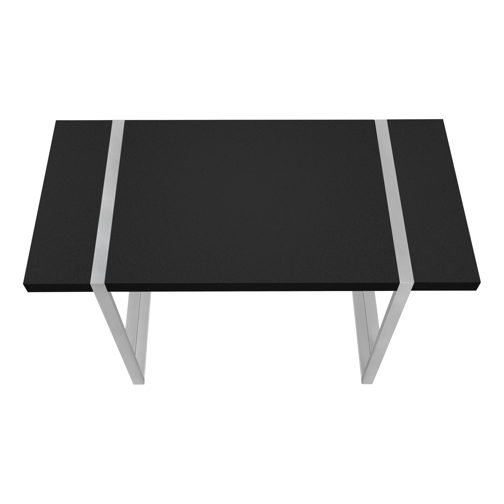 MN-657664    Computer Desk, Home Office, Laptop, 48"L, Metal, Laminate, Black, Silver, Contemporary, Modern