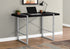 MN-657664    Computer Desk, Home Office, Laptop, 48"L, Metal, Laminate, Black, Silver, Contemporary, Modern