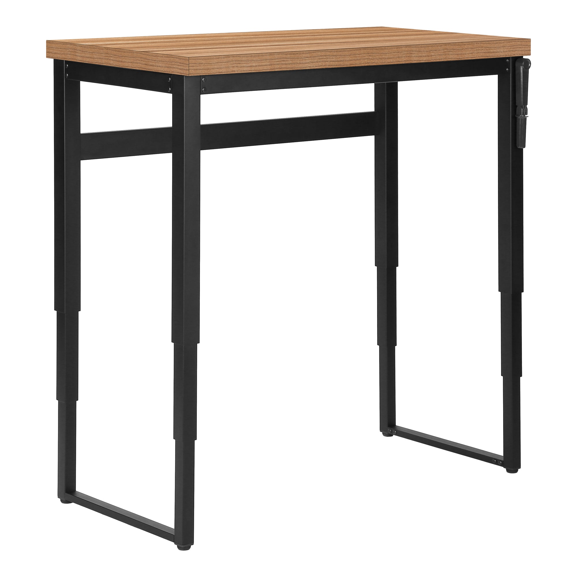 MN-717677    Computer Desk, Home Office, Standing, Adjustable, 48"L, Metal Legs, Laminate, Reclaimed Wood, Contemporary, Modern