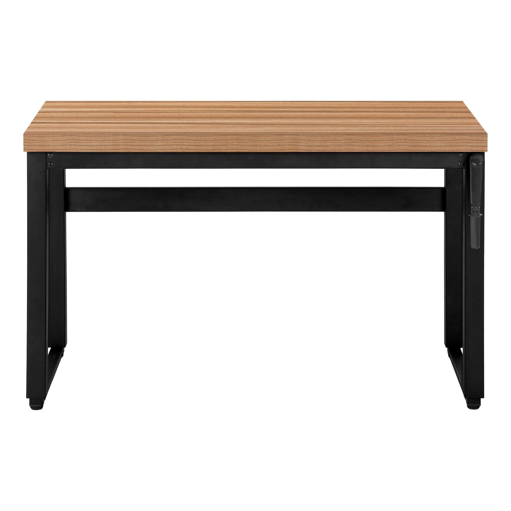 MN-717677    Computer Desk, Home Office, Standing, Adjustable, 48"L, Metal Legs, Laminate, Reclaimed Wood, Contemporary, Modern
