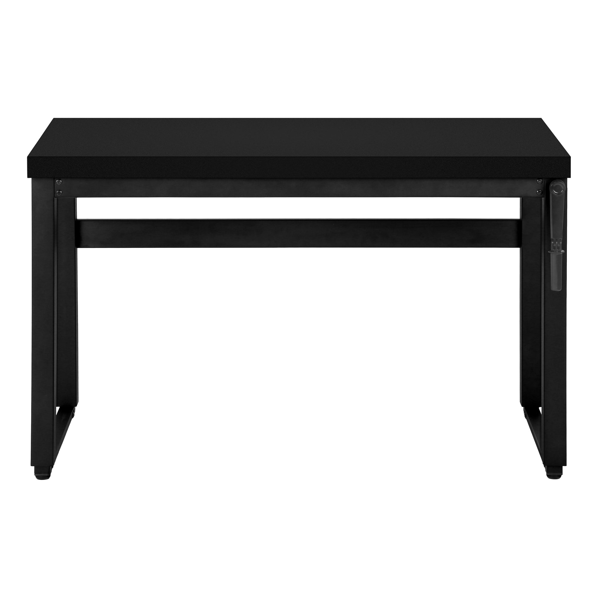 MN-767682    Computer Desk, Home Office, Standing, Adjustable, 48"L, Metal Legs, Laminate, Black, Contemporary, Modern