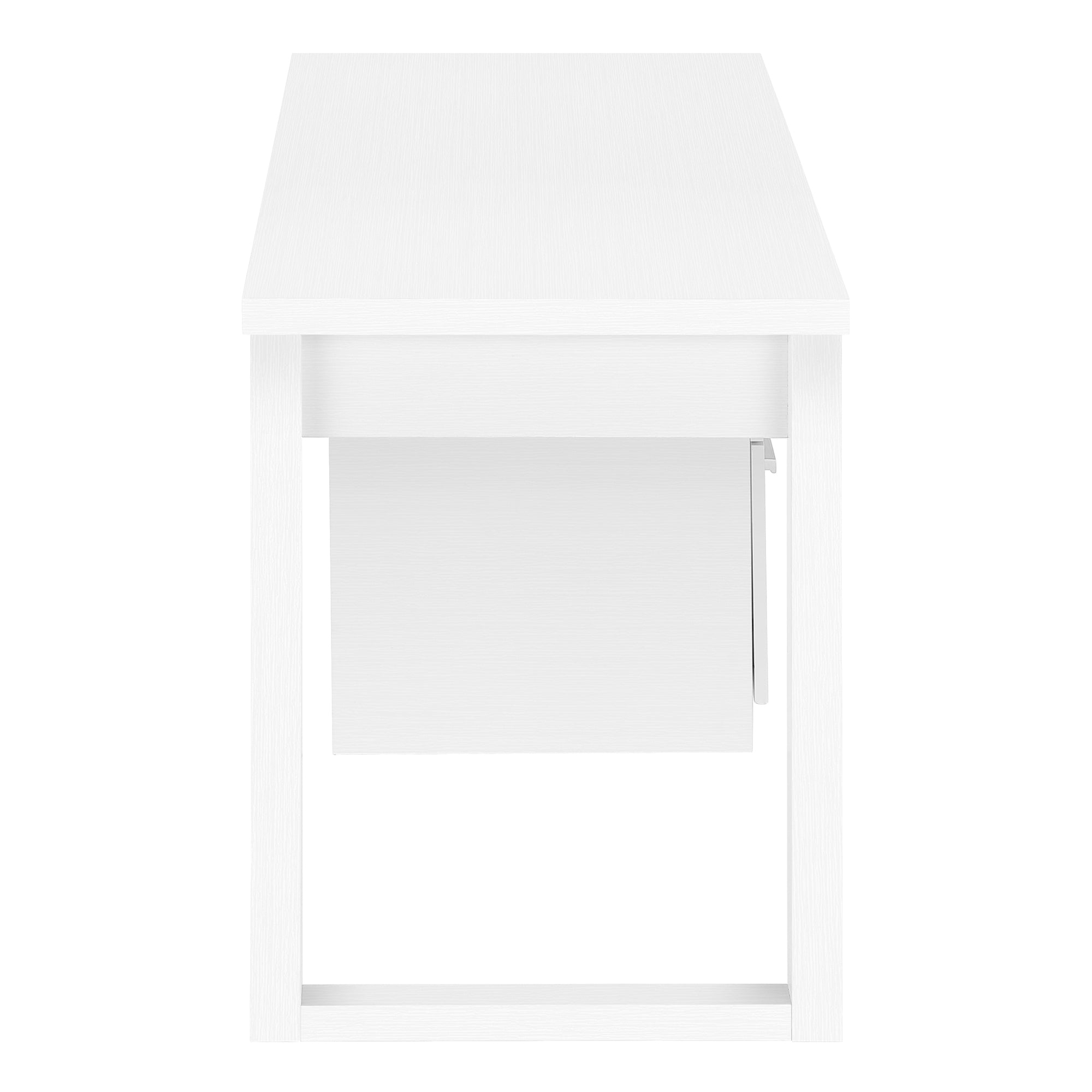 MN-797690    Computer Desk, Home Office, Laptop, Left, Right Set-Up, Storage Drawers, 48"L, Metal, Laminate, White, Contemporary, Modern