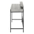 MN-867703    Computer Desk, Home Office, Standing, Storage Shelves, 48"L, Metal Legs, Laminate, Grey, Contemporary, Industrial, Modern