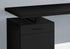 MN-157761    Computer Desk - Storage Drawer / Cabinet / Left Or Right Setup / Floating Desktop - 48"L - Black / Black