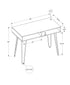 MN-207770    Computer Desk - 2 Open Storage Cubbies - 40"L - White / White