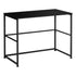 MN-257776    Computer Desk - Small Writing Or Laptop Table / Modern Style / Metal Frame - 40"L - Black / Black