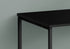 MN-257776    Computer Desk - Small Writing Or Laptop Table / Modern Style / Metal Frame - 40"L - Black / Black