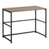 MN-267777    Computer Desk - Small Writing Or Laptop Table / Modern Style / Metal Frame - 40"L - Dark Taupe / Black