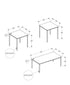 MN-167894P    Table Set, 3pcs Set, Coffee, End, Black Metal, Black Laminate, Contemporary, Modern
