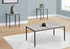 MN-187896P    Table Set, 3pcs Set, Coffee, End, Black Metal, Grey Laminate, Contemporary, Modern