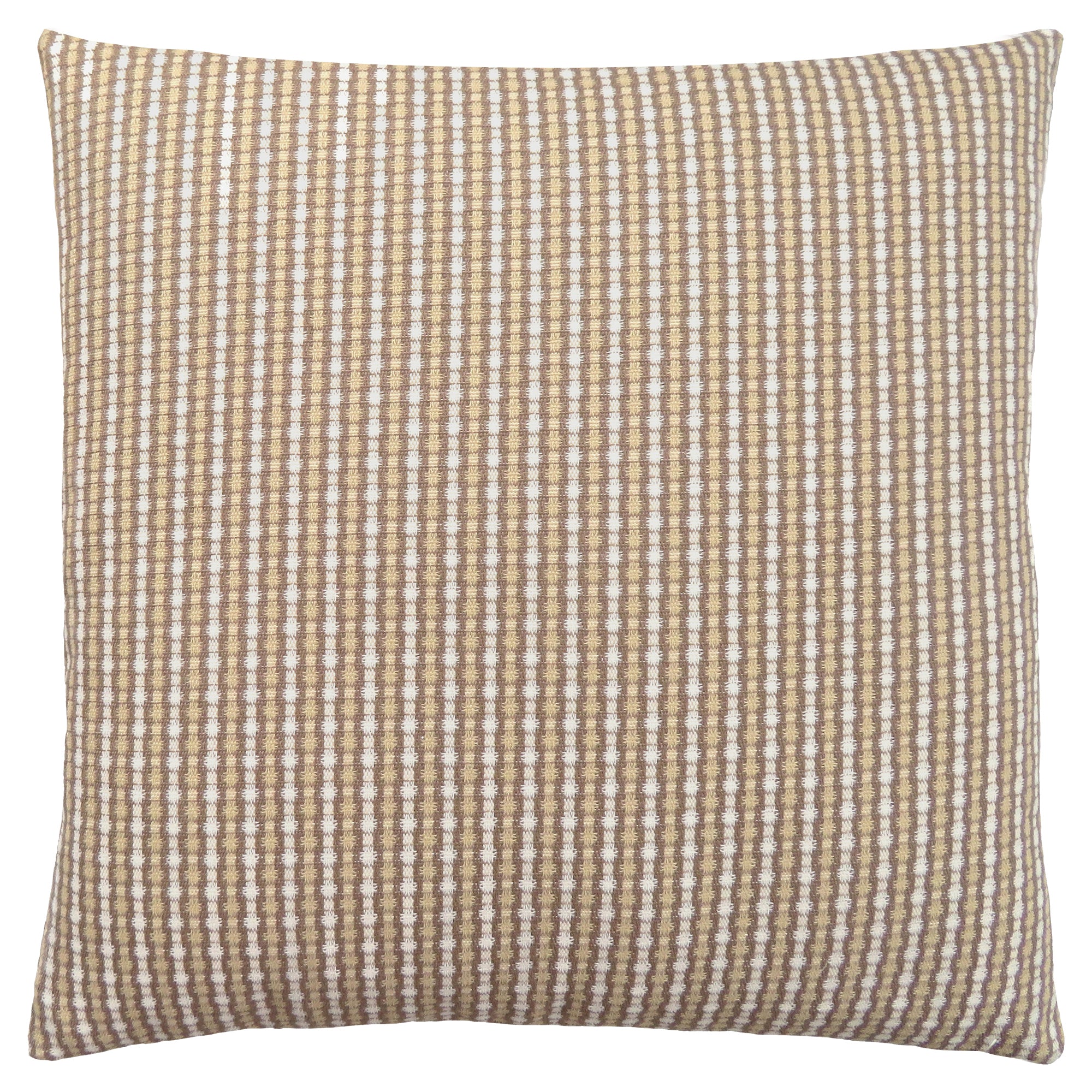 MN-409228    Pillows, 18 X 18 Square, Insert Included, Decorative Throw, Accent, Sofa, Couch, Bed, Soft Polyester Woven Fabric, Hypoallergenic Soft Polyester Insert, Light And Dark Taupe, Abstract Dot Design, Classic Dot Design, Classic