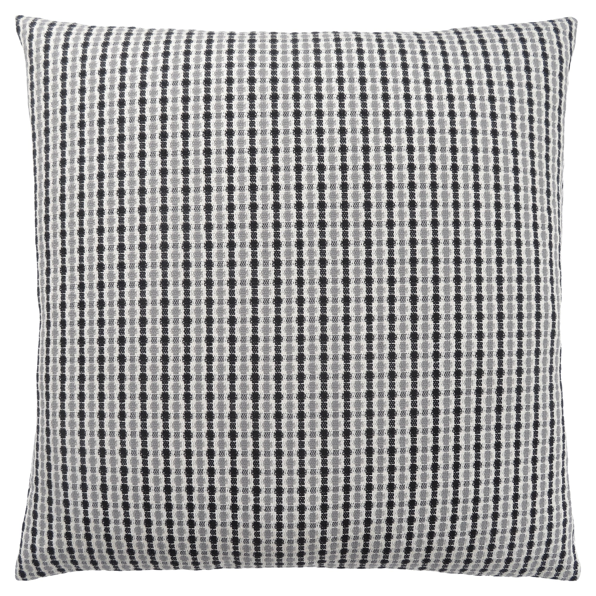 MN-489236    Pillows, 18 X 18 Square, Insert Included, Decorative Throw, Accent, Sofa, Couch, Bed, Soft Polyester Woven Fabric, Hypoallergenic Soft Polyester Insert, Light Grey And Black, Abstract Dot Design, Classic Dot Design, Classic