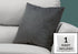 MN-599258    Pillows, 18 X 18 Square, Insert Included, Decorative Throw, Accent, Sofa, Couch, Bed, Soft Polyester Woven Fabric, Hypoallergenic Soft Polyester Insert, Dark Grey, Transitional