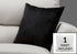 MN-649266    Pillows, 18 X 18 Square, Insert Included, Decorative Throw, Accent, Sofa, Couch, Bed, Soft Polyester Woven Fabric, Hypoallergenic Soft Polyester Insert, Black, Transitional