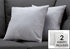 MN-849295    Pillows, Set Of 2, 18 X 18 Square, Insert Included, Decorative Throw, Accent, Sofa, Couch, Bed, Cozy Textured-Look, Soft Polyester Fabric, Hypoallergenic Soft Polyester Insert, Light Grey, Classic