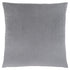 MN-919306    Pillows, 18 X 18 Square, Insert Included, Decorative Throw, Accent, Sofa, Couch, Bed, Velvety Soft Polyester Fabric, Hypoallergenic Soft Polyester Insert, Silver, Transitional