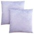 MN-869325    Pillows, Set Of 2, 18 X 18 Square, Insert Included, Decorative Throw, Accent, Sofa, Couch, Bed, Lush Velvet-Look Polyester Fabric, Hypoallergenic Soft Polyester Insert, Light Purple, Glam