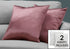 MN-989339    Pillows, Set Of 2, 18 X 18 Square, Insert Included, Decorative Throw, Accent, Sofa, Couch, Bed, Satin-Look Polyester Fabric, Hypoallergenic Soft Polyester Insert, Pink, Glam