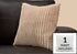 MN-959354    Pillows, 18 X 18 Square, Insert Included, Decorative Throw, Accent, Sofa, Couch, Bed, Faux Fur Polyester Fabric, Hypoallergenic Soft Polyester Insert, Beige, Transitional