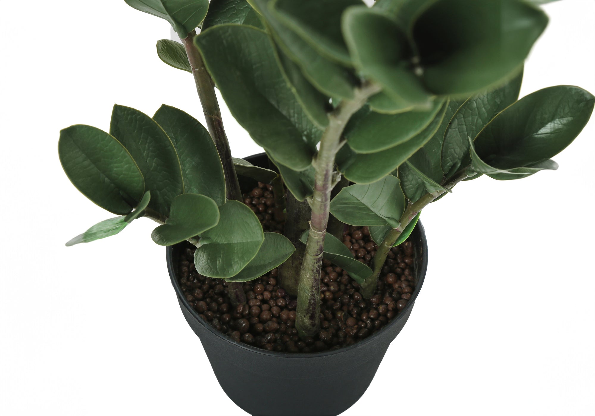 MN-279506    Artificial Plant, 29" Tall, Zz Tree, Indoor, Faux, Fake, Floor, Greenery, Potted, Real Touch, Decorative, Green Leaves, Black Pot