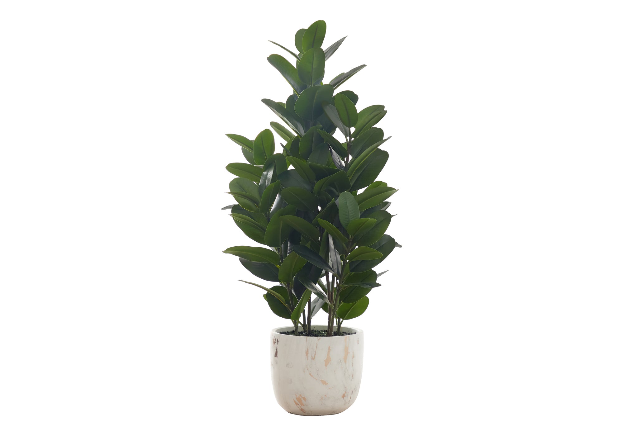 MN-289507    Artificial Plant, 31" Tall, Garcinia Tree, Indoor, Faux, Fake, Floor, Greenery, Potted, Real Touch, Decorative, Green Leaves, White Cement Pot