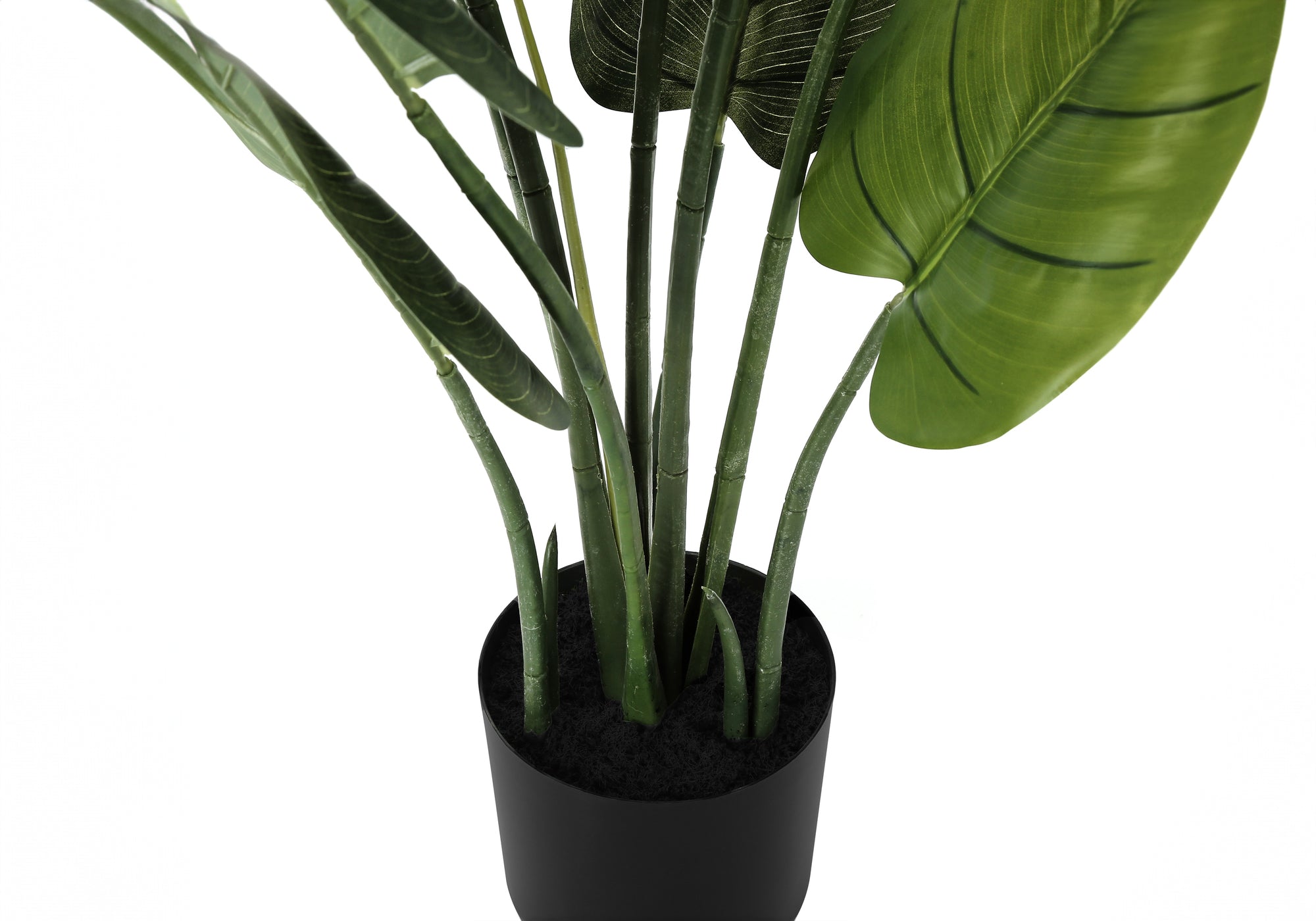 MN-309509    Artificial Plant, 37" Tall, Aureum Tree, Indoor, Faux, Fake, Floor, Greenery, Potted, Real Touch, Decorative, Green Leaves, Black Pot
