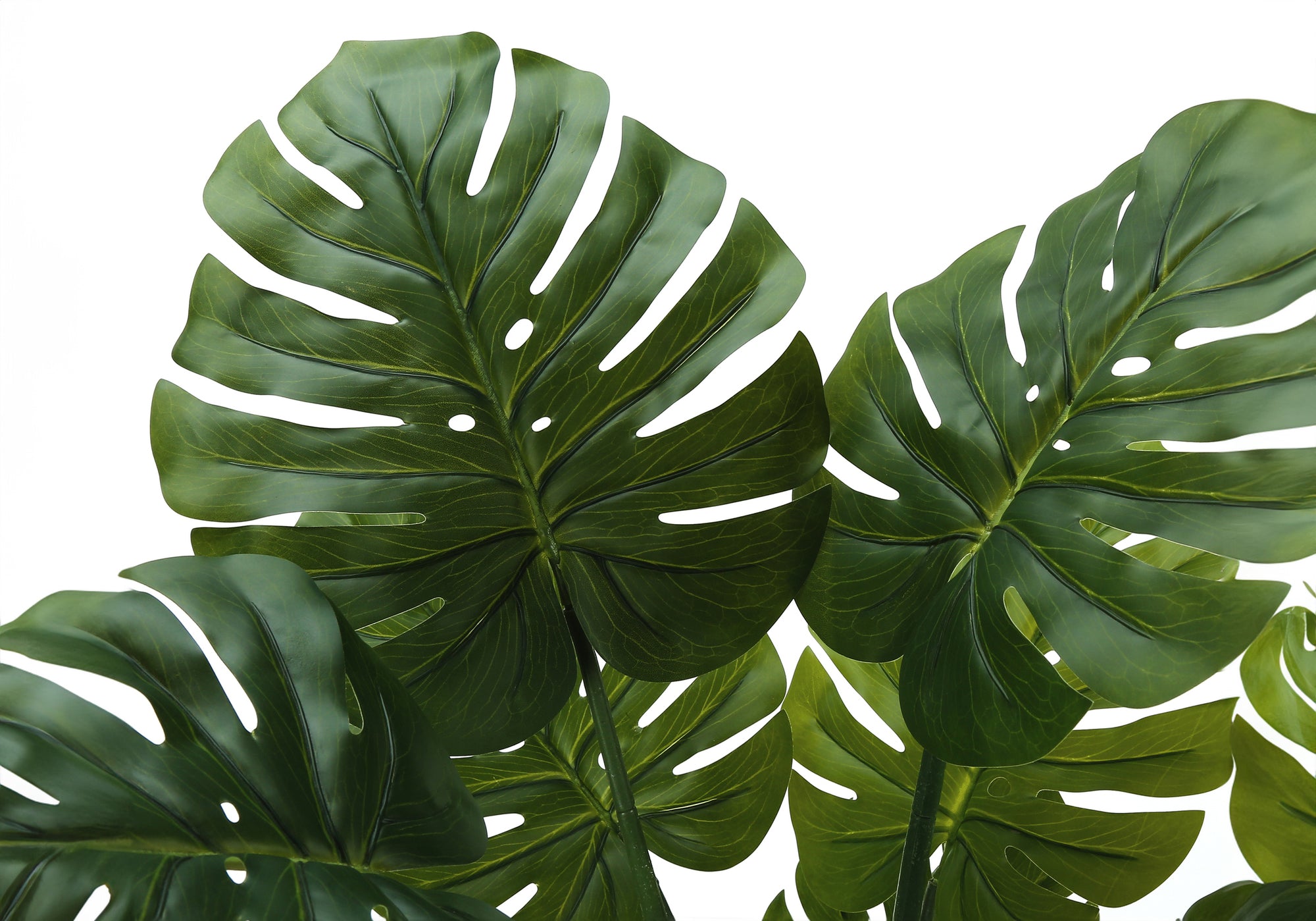 MN-319510    Artificial Plant, 45" Tall, Monstera Tree, Indoor, Faux, Fake, Floor, Greenery, Potted, Real Touch, Decorative, Green Leaves, Black Pot