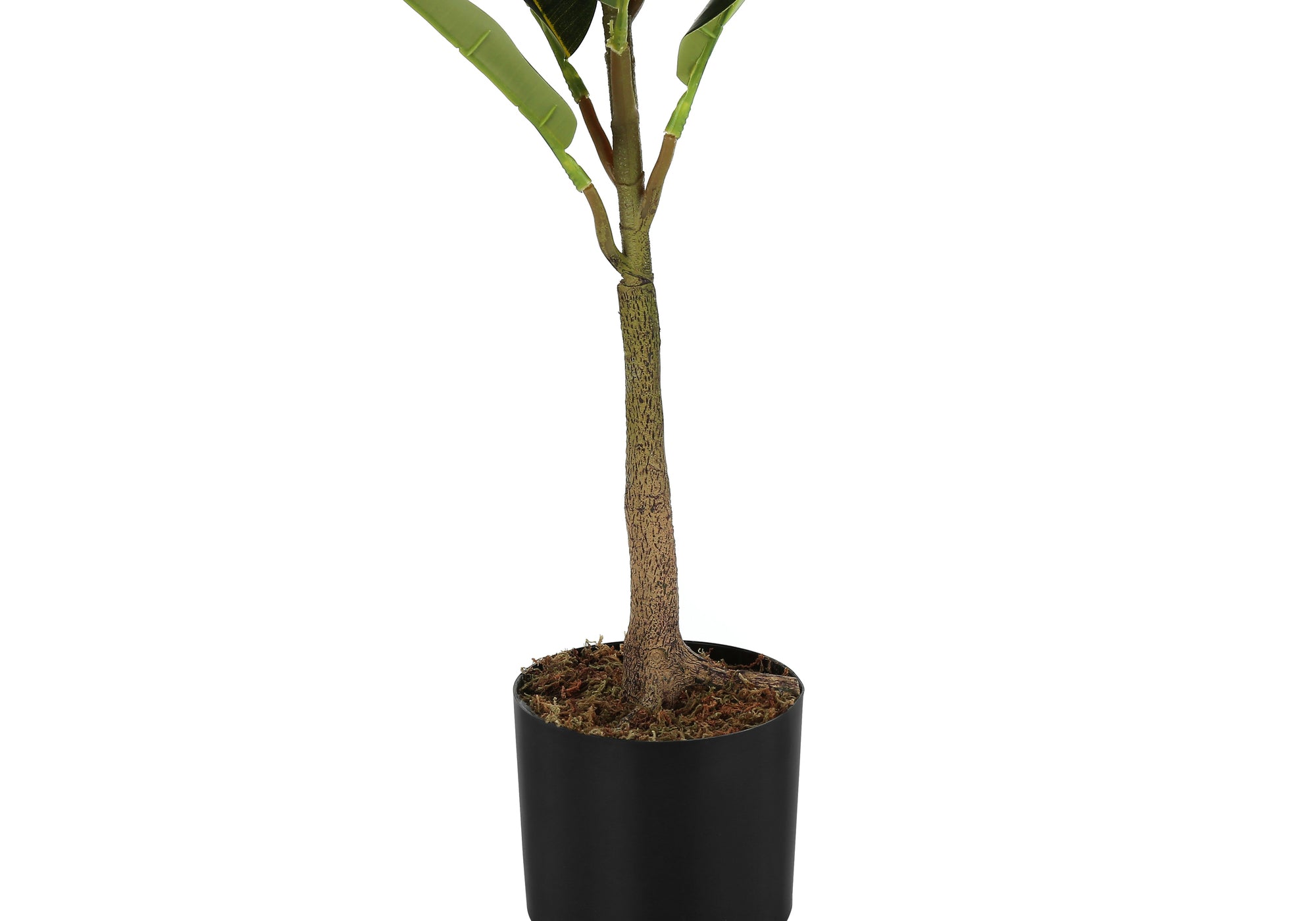MN-529547    Artificial Plant, 40" Tall, Rubber Tree, Indoor, Faux, Fake, Floor, Greenery, Potted, Real Touch, Decorative, Green Leaves, Black Pot