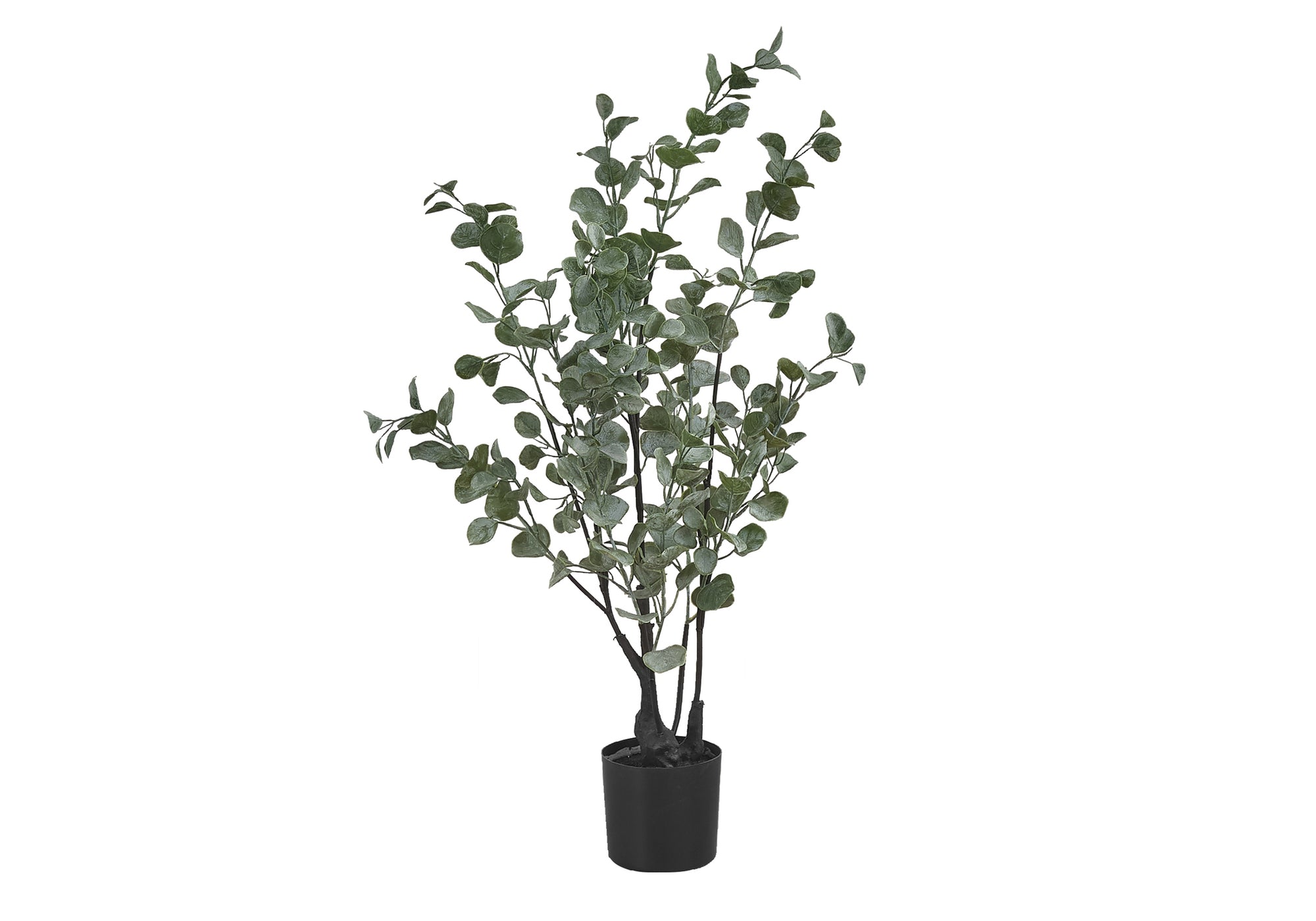 MN-559562    Artificial Plant, 35" Tall, Eucalyptus Tree, Indoor, Faux, Fake, Floor, Greenery, Potted, Decorative, Green Leaves, Black Pot