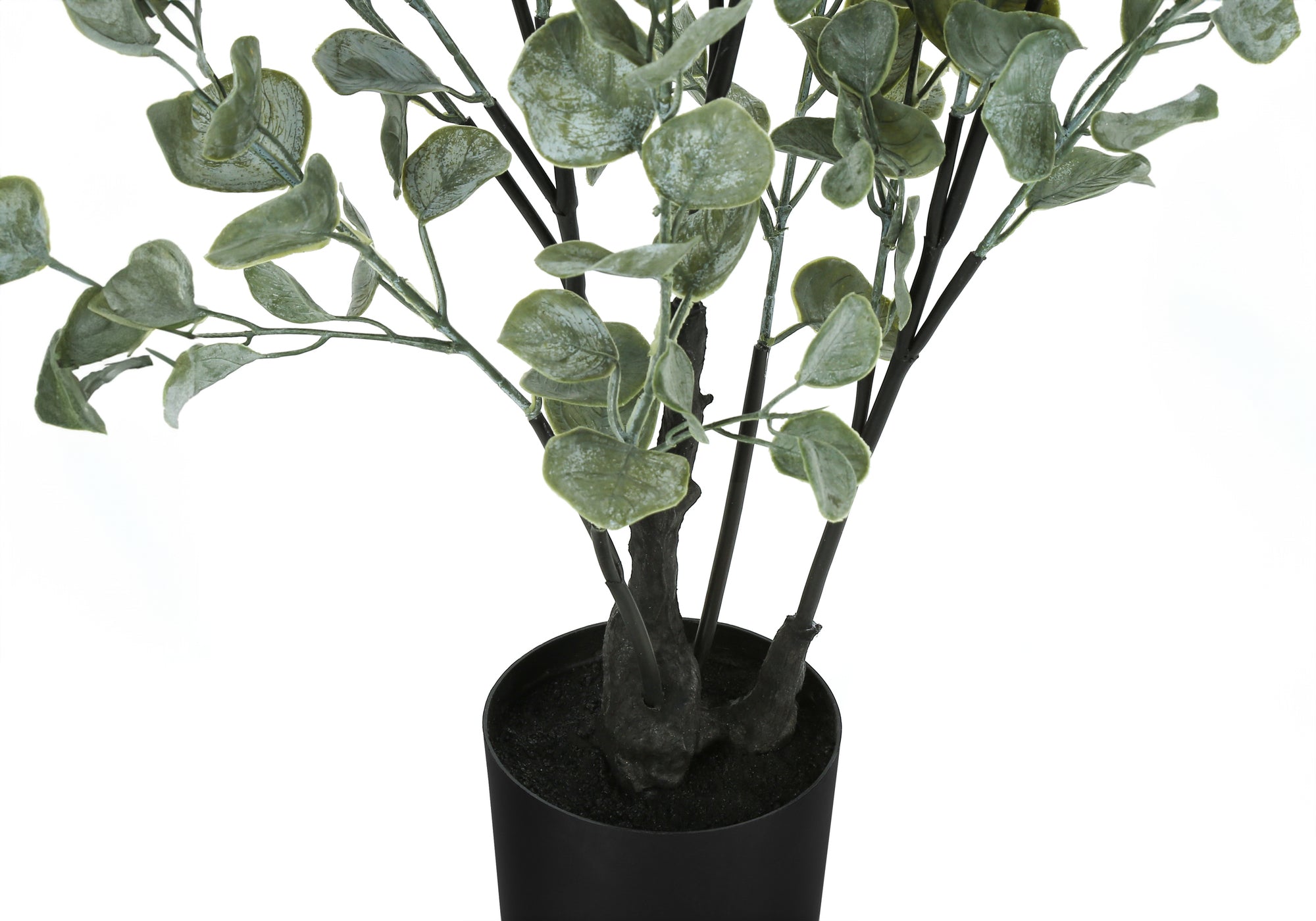 MN-559562    Artificial Plant, 35" Tall, Eucalyptus Tree, Indoor, Faux, Fake, Floor, Greenery, Potted, Decorative, Green Leaves, Black Pot