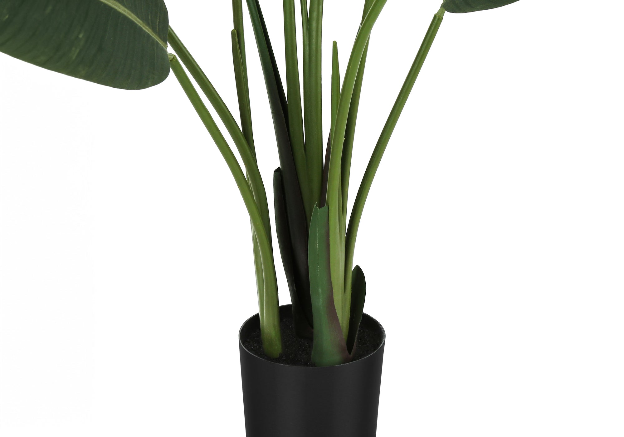 MN-629570    Artificial Plant, 60" Tall, Bird Of Paradise Tree, Indoor, Faux, Fake, Floor, Greenery, Potted, Decorative, Green Leaves, Black Pot