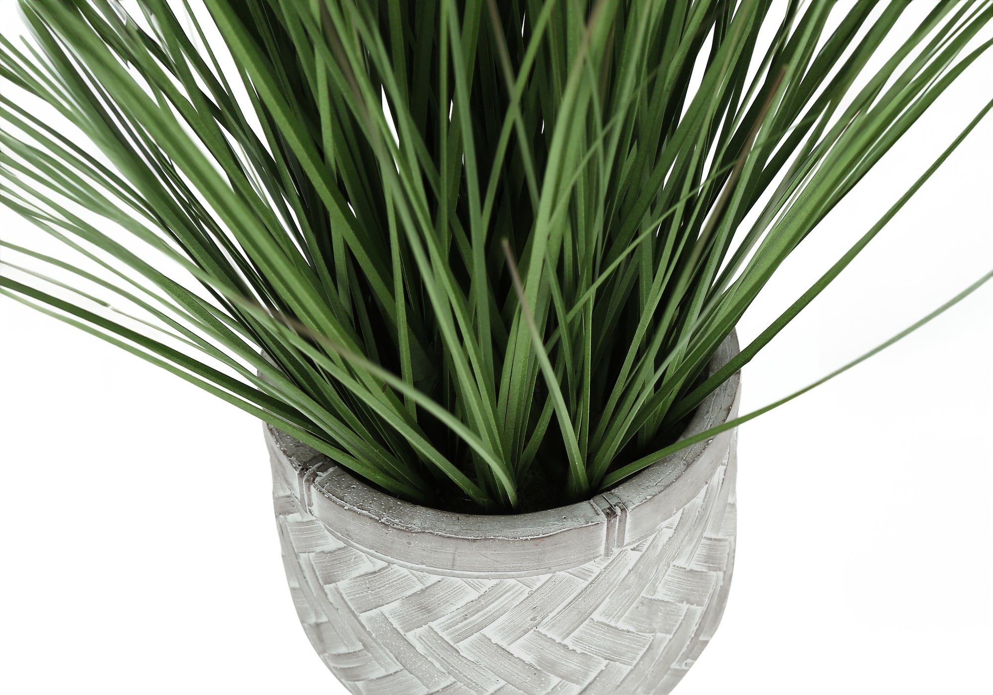MN-659574    Artificial Plant, 21" Tall, Grass, Indoor, Faux, Fake, Table, Greenery, Potted, Real Touch, Decorative, Green Grass, White Pot
