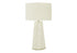 MN-889614    Lighting, 29"H, Table Lamp, White Ceramic, Ivory / Cream Shade, Contemporary