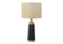 MN-969623    Lighting, 28"H, Table Lamp, Black Metal, Beige Shade, Contemporary
