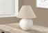 MN-139631    Lighting, 16"H, Table Lamp, Cream Shade, Cream Ceramic, Contemporary