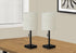 MN-289650    Lighting, Set Of 2, 17"H, Table Lamp, Usb Port Included, Black Metal, Beige Shade, Contemporary