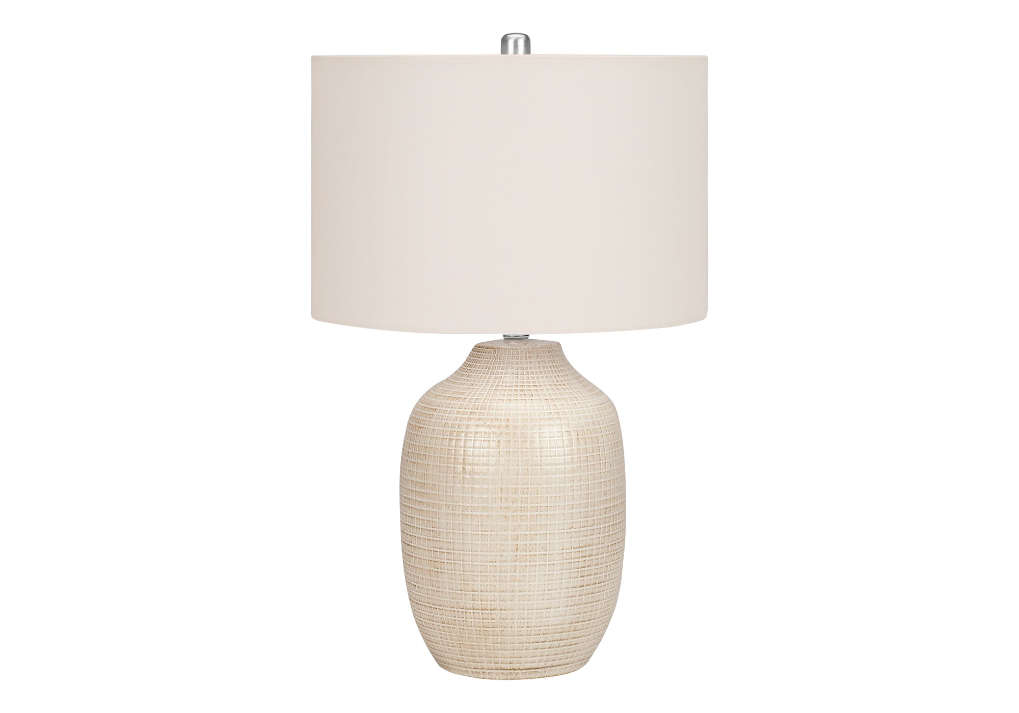 MN-389704    Lighting, 26"H, Table Lamp, Cream Ceramic, Ivory / Cream Shade, Contemporary