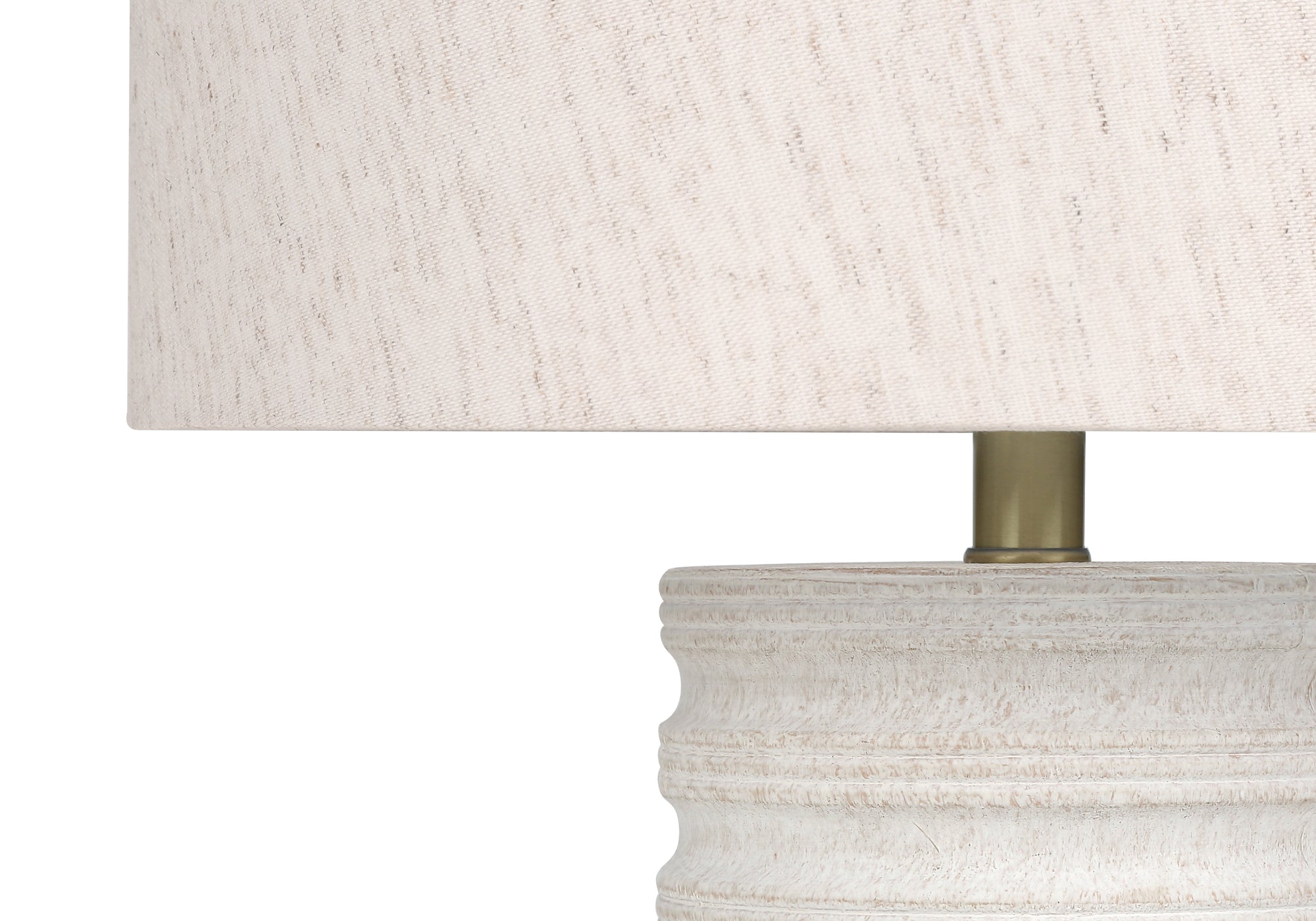 MN-409706    Lighting, 28"H, Table Lamp, Cream Resin, Ivory / Cream Shade, Transitional