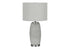 MN-459711    Lighting, 25"H, Table Lamp, Grey Ceramic, Grey Shade, Modern