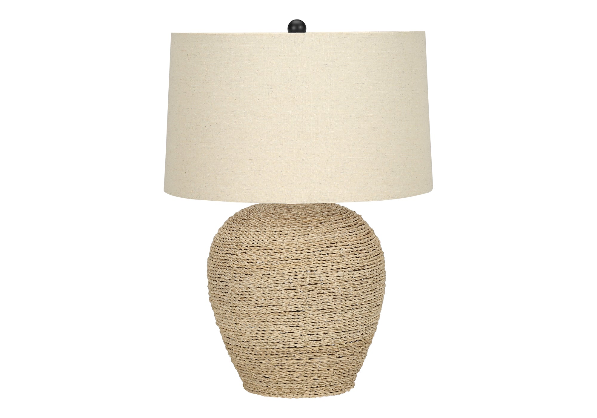 MN-479713    Lighting, 25"H, Table Lamp, Rattan, Beige Shade, Transitional