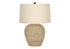MN-479713    Lighting, 25"H, Table Lamp, Rattan, Beige Shade, Transitional