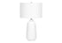 MN-509716    Lighting, 26"H, Table Lamp, Cream Ceramic, Ivory / Cream Shade, Modern