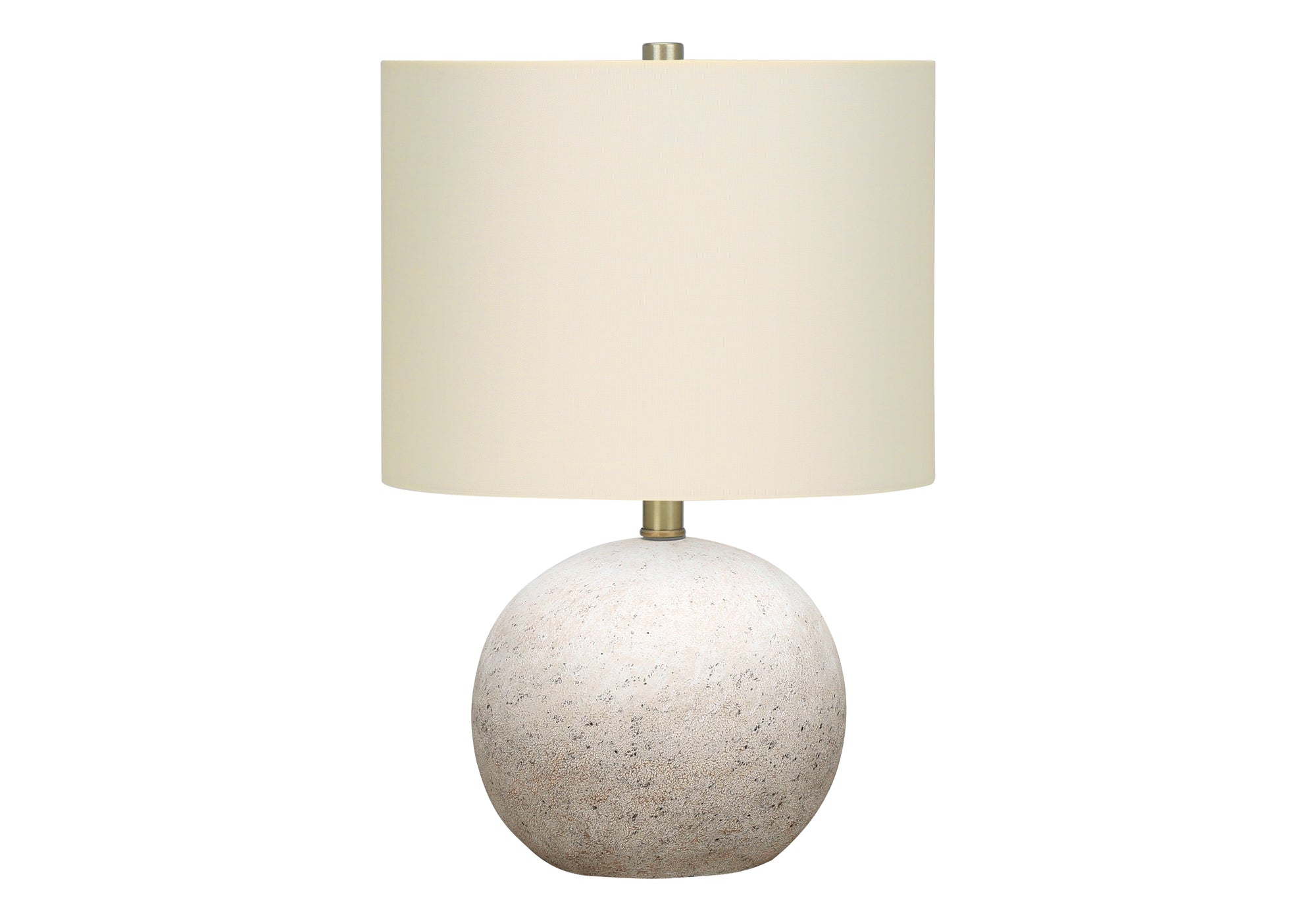 MN-519717    Lighting, 20"H, Table Lamp, Grey Concrete, Ivory / Cream Shade, Contemporary