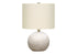 MN-519717    Lighting, 20"H, Table Lamp, Grey Concrete, Ivory / Cream Shade, Contemporary