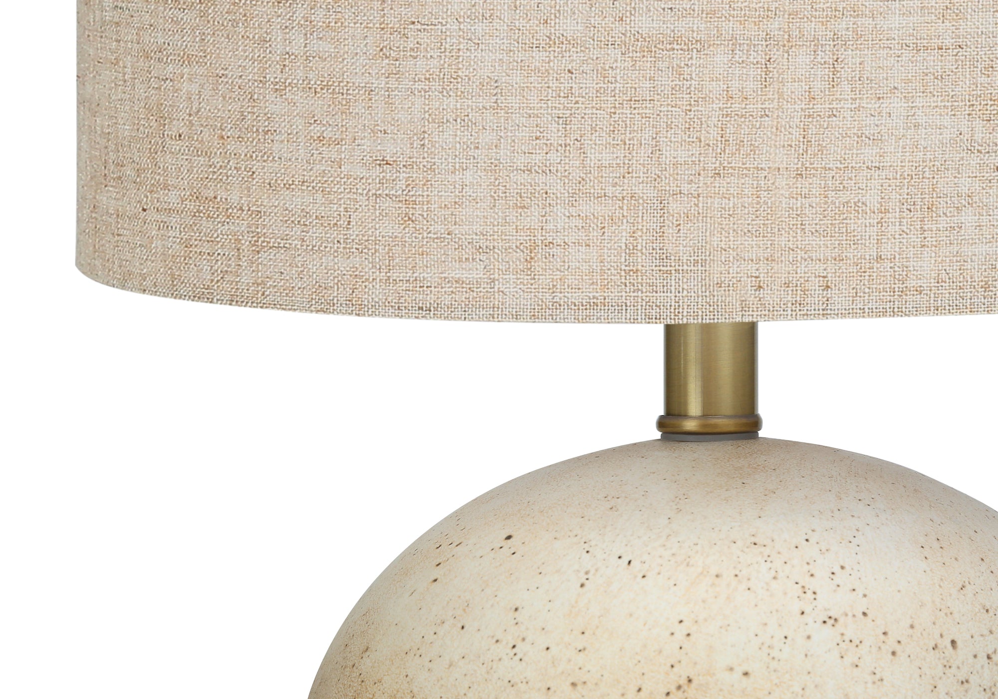 MN-529718    Lighting, 20"H, Table Lamp, Beige Concrete, Beige Shade, Contemporary