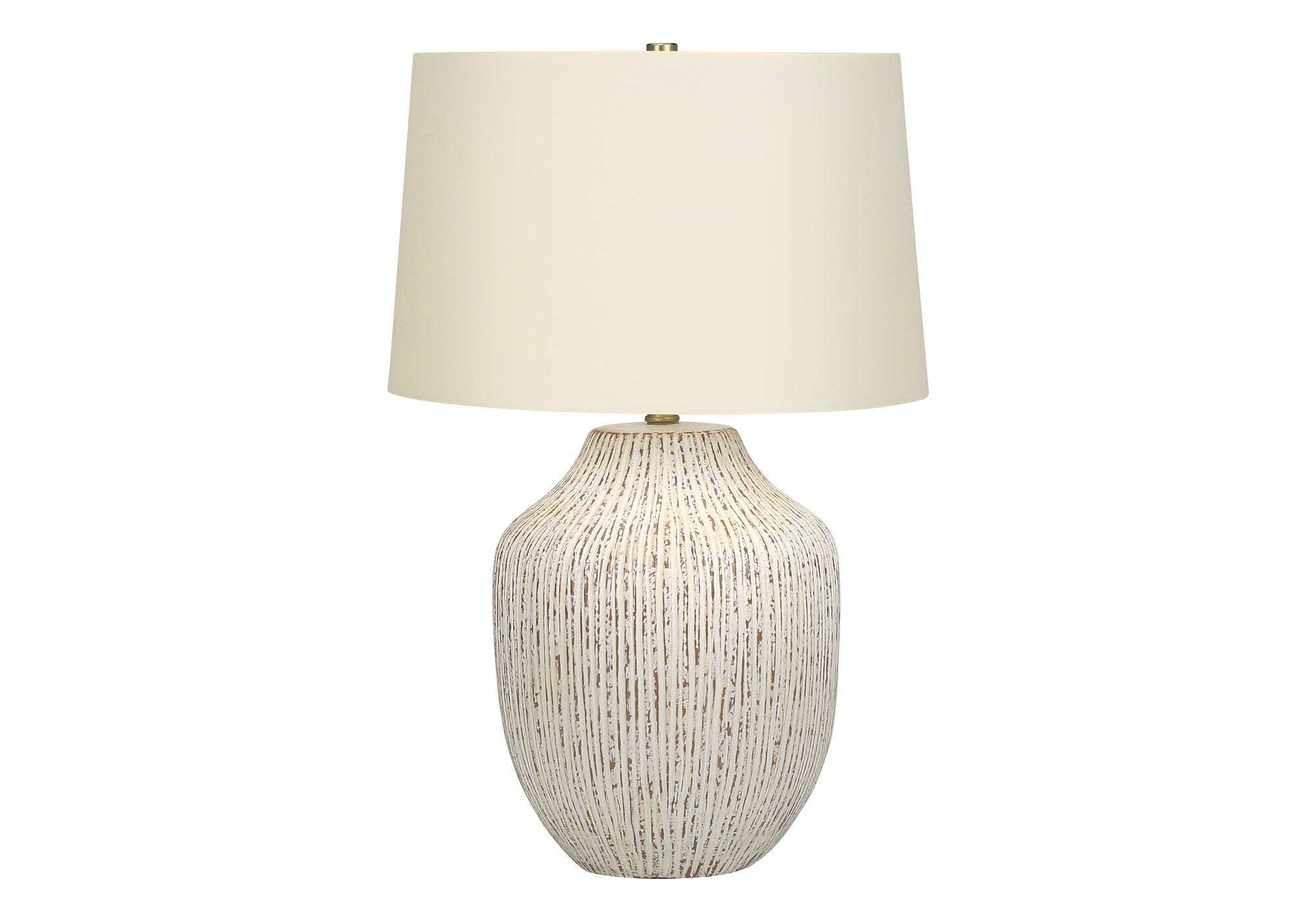 MN-539719    Lighting, 26"H, Table Lamp, Cream Ceramic, Ivory / Cream Shade, Transitional