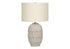 MN-549720    Lighting, 24"H, Table Lamp, Cream Resin, Ivory / Cream Shade, Transitional