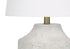 MN-639729    Lighting, 20"H, Table Lamp, Cream Concrete, Ivory / Cream Shade, Modern