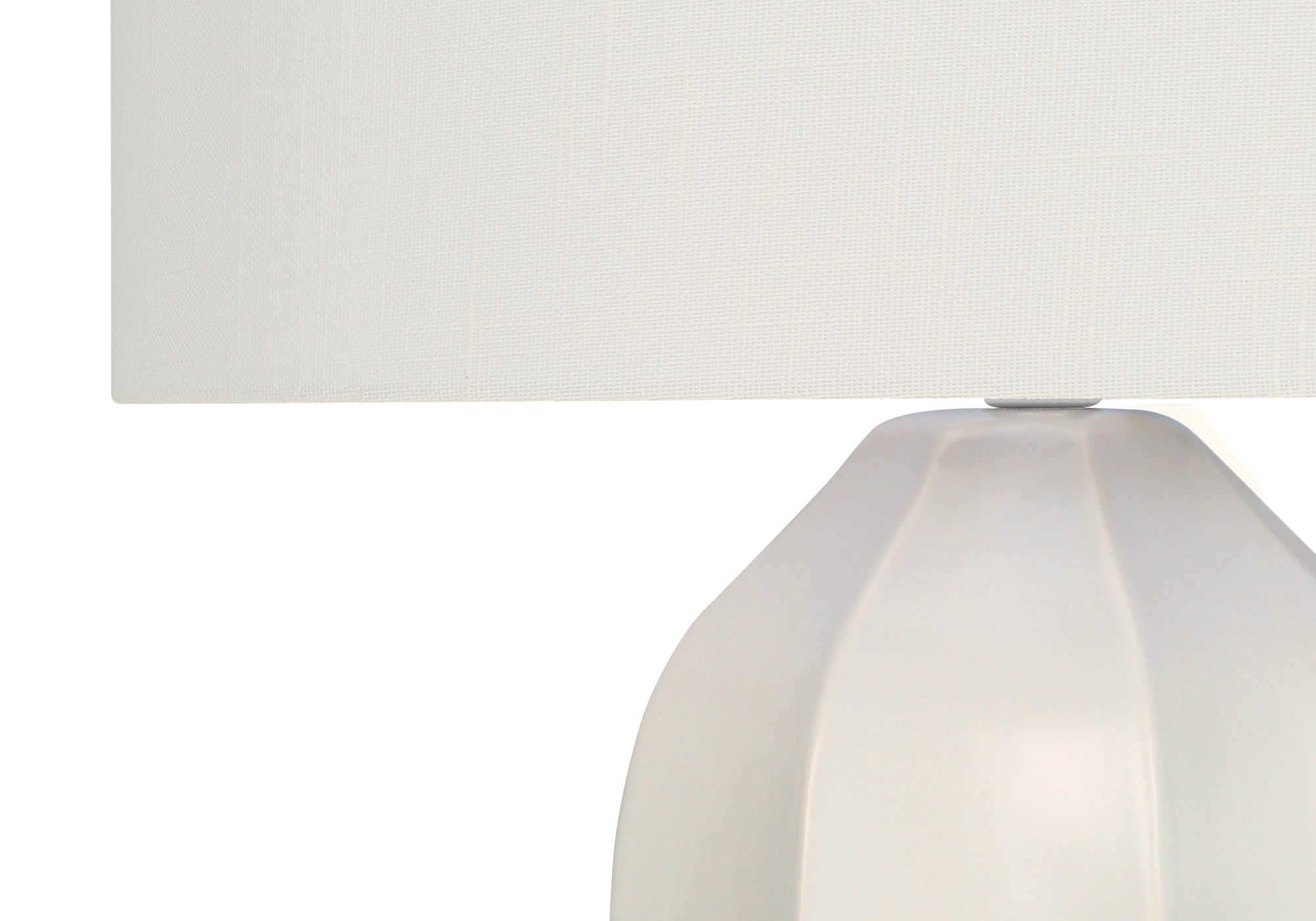 MN-659731    Lighting, 27"H, Table Lamp, Cream Ceramic, Ivory / Cream Shade, Modern